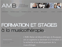 Tablet Screenshot of amb-musicotherapie.com